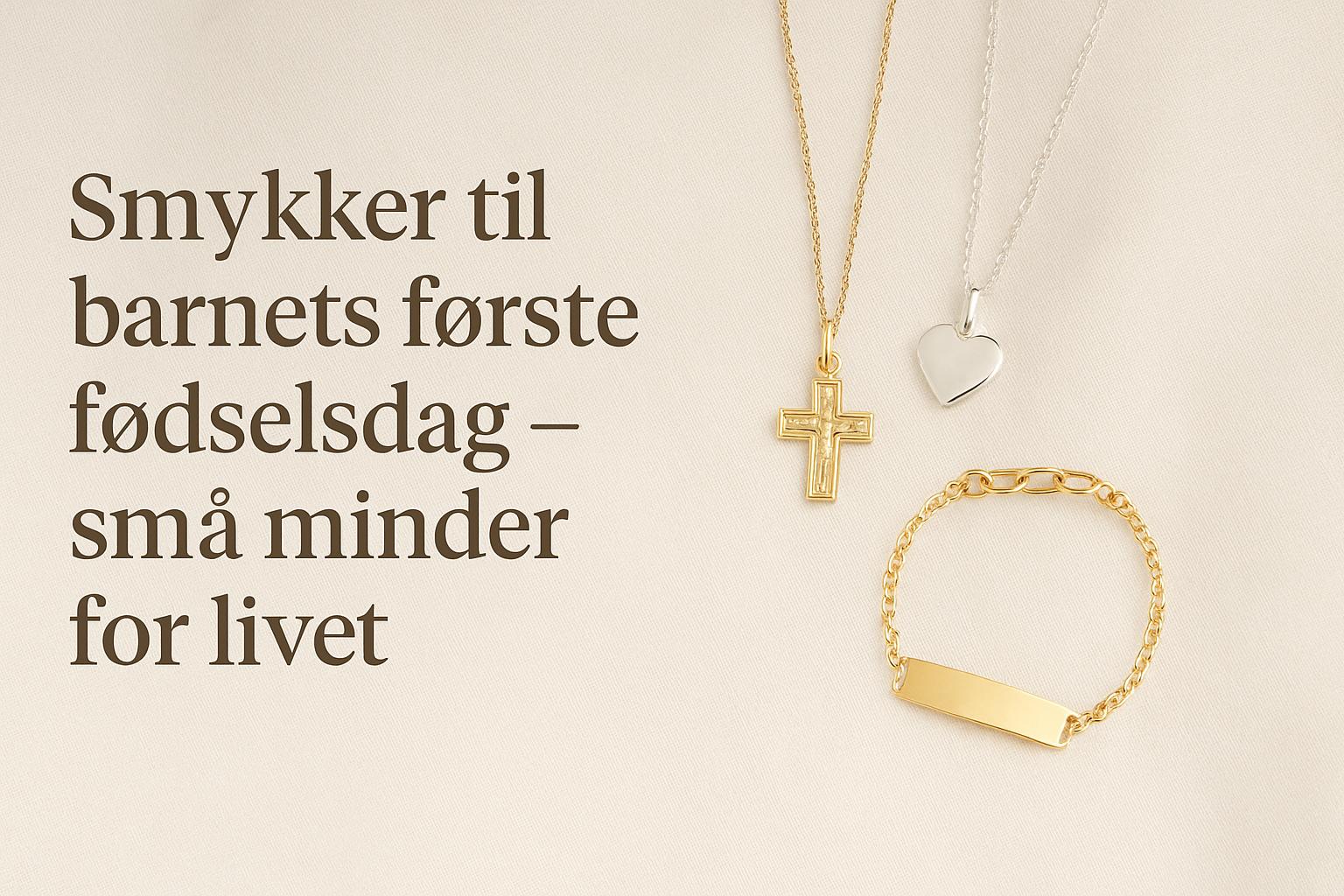 Smykker til barnets første fødselsdag – små minder for livet