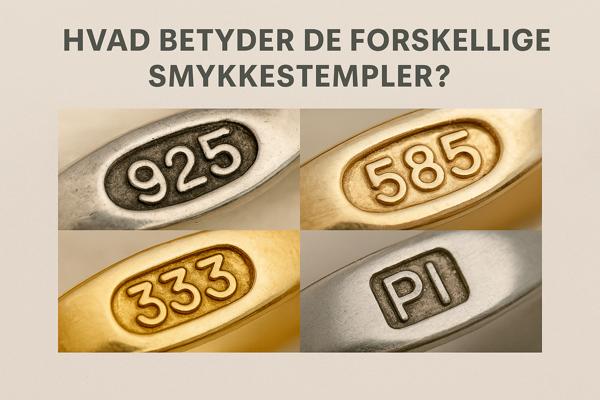 Hvad betyder de forskellige smykkestempler? (925, 585 osv.)