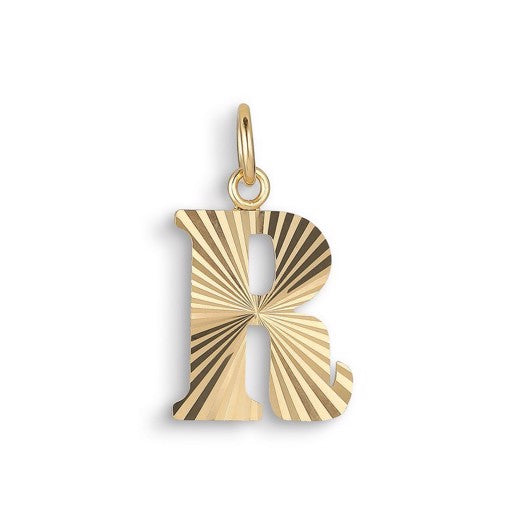 Jane Kønig bogstavvedhæng i forgyldt sølv, A, 14 mm