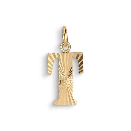 Jane Kønig bogstavvedhæng i forgyldt sølv, A, 14 mm