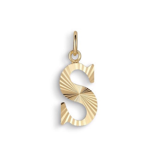 Jane Kønig bogstavvedhæng i forgyldt sølv, A, 14 mm