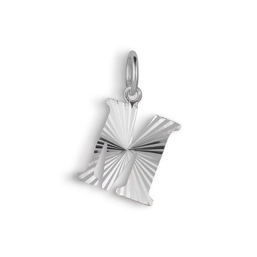 Reflection Letters vedhæng i sølv – Jane Kønig (A–Z), 14 mm