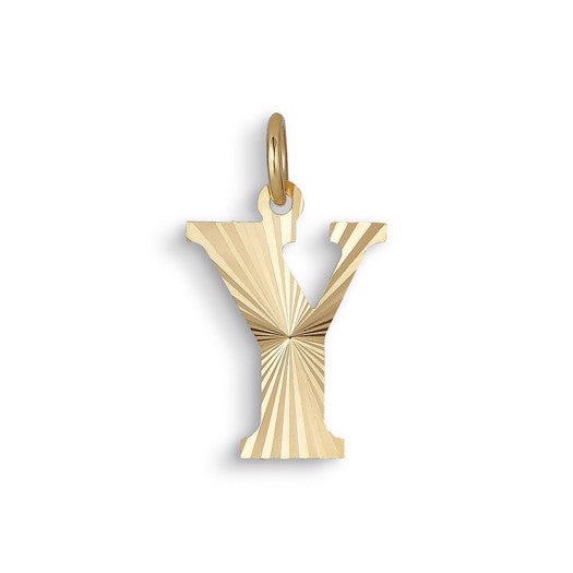 Jane Kønig bogstavvedhæng i forgyldt sølv, A, 14 mm