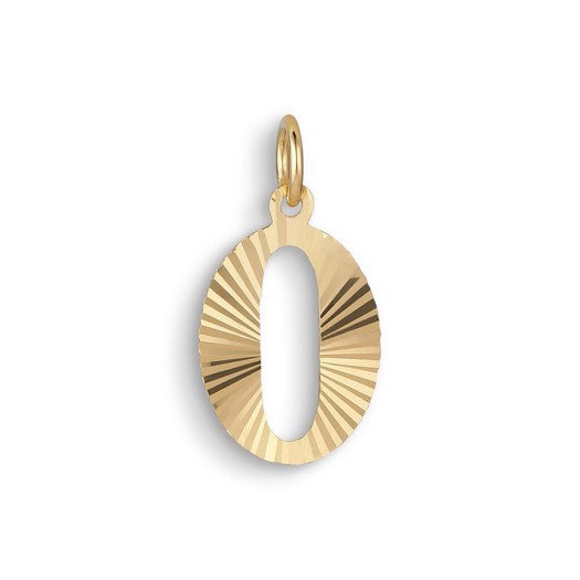 Jane Kønig bogstavvedhæng i forgyldt sølv, A, 14 mm