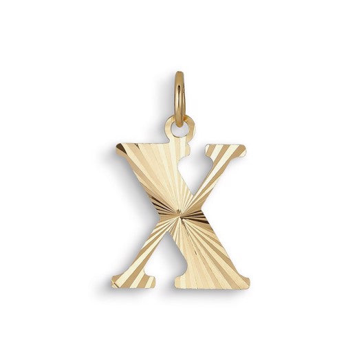 Jane Kønig bogstavvedhæng i forgyldt sølv, A, 14 mm