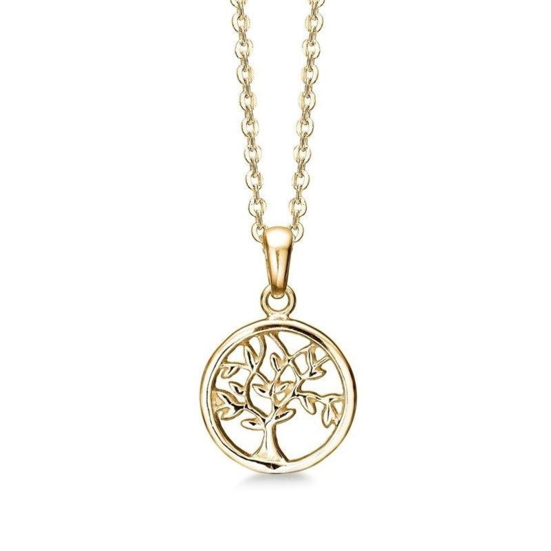 Aagaard Livets Træ vedhæng i forgyldt sølv