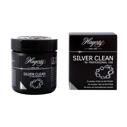 Hagerty Silver Clean sølvrens 170 ml fra Nordahl Andersen – rengøringsprodukt til sølvsmykker.