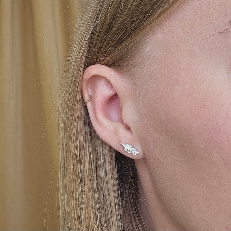 Leona ørestikker i sterlingsølv med klare zirkonia fra Aqua Dulce