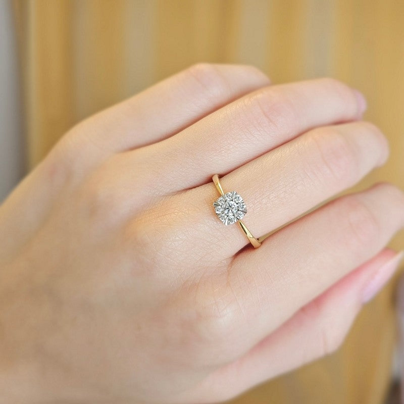 Mads Z Diamond Dream ring i 14 kt guld med brillanter, set fra siden