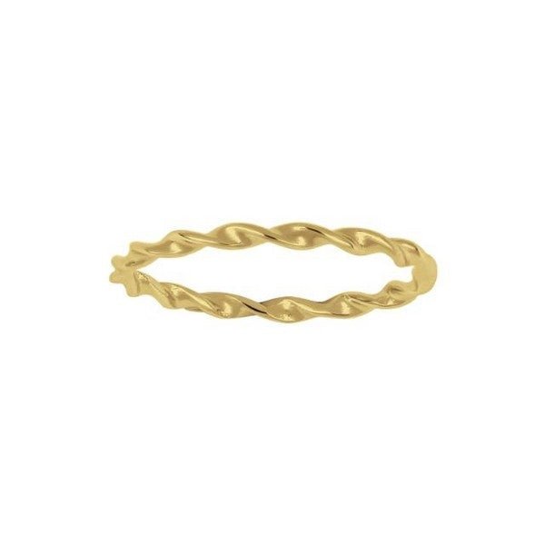 NICE52 snoet ring i forgyldt sølv fra Nordahl Jewellery