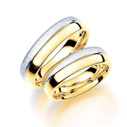 Klassiske Aagaard vielsesringe i 14 karat guld og hvidguld 6 mm