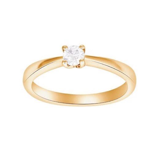 Siersbøl Heart ring i 14 karat guld med diamant (0,05–0,25 ct)
