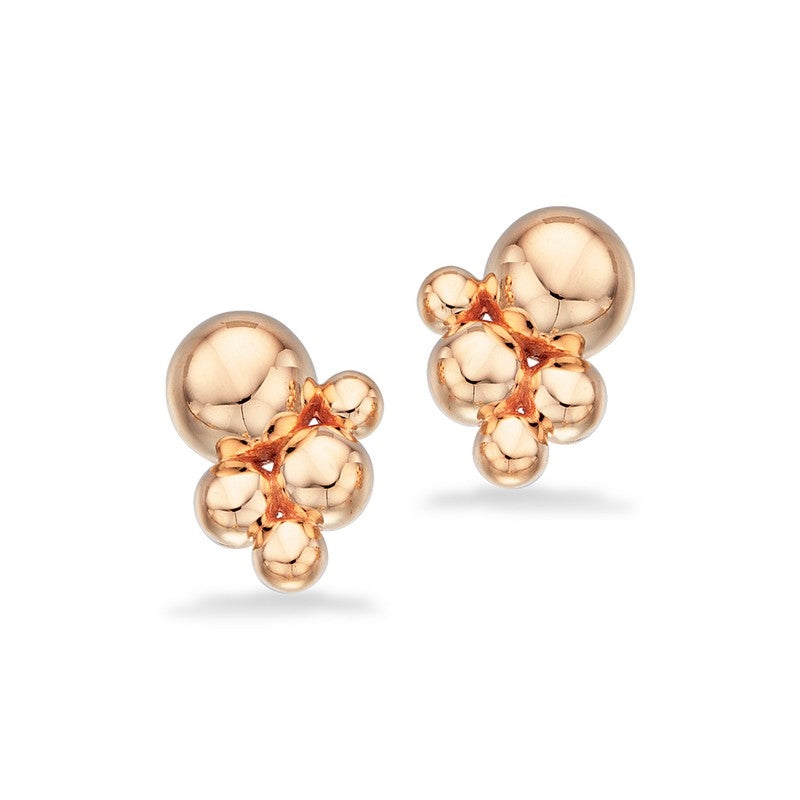 Scrouples øreringe i 8 karat guld med små kugler