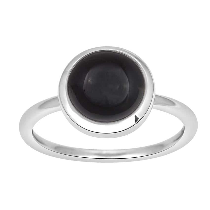 SWEETS52 sølvring med sort onyx fra Nordahl Andersen, Ø10 mm