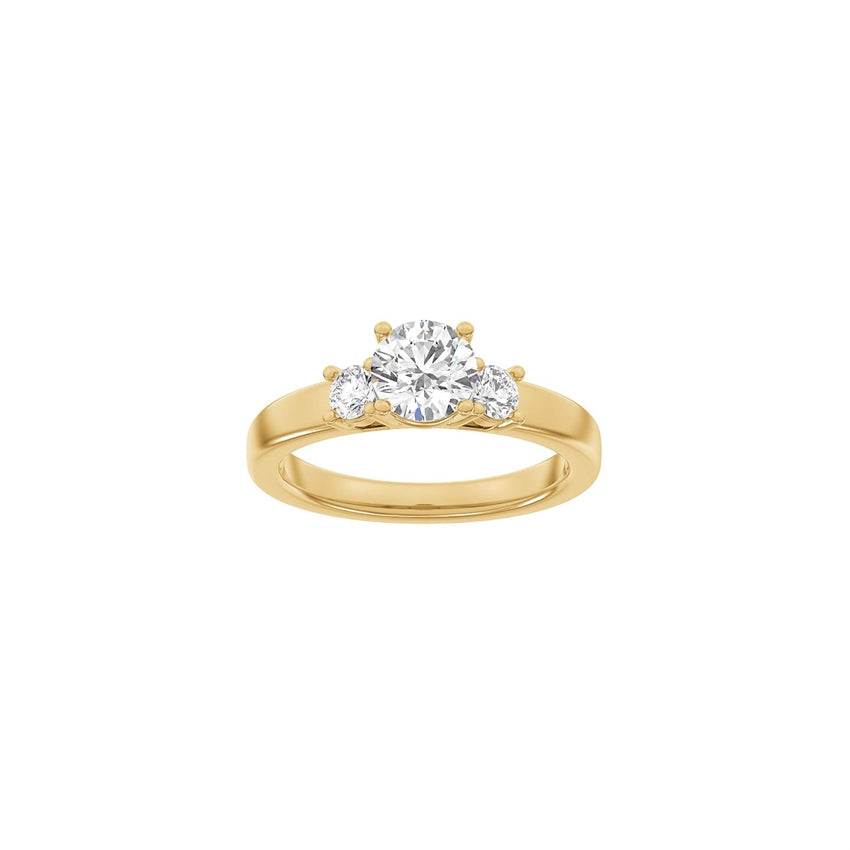 Luxury ring i 14 karat guld med 3 lab-grown diamanter fra Siersbøl Luxury Classic-kollektion.