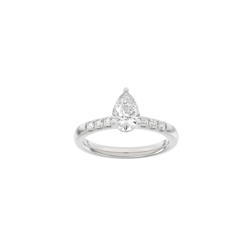 Luxury dråbering i 14 karat hvidguld med lab-grown diamanter 1,2 ct fra Siersbøl.