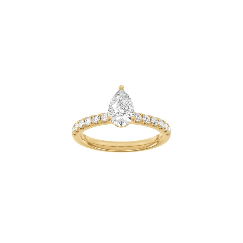 Luxury dråbering i 14 karat guld med 1,4 ct lab-grown diamanter fra Siersbøl.