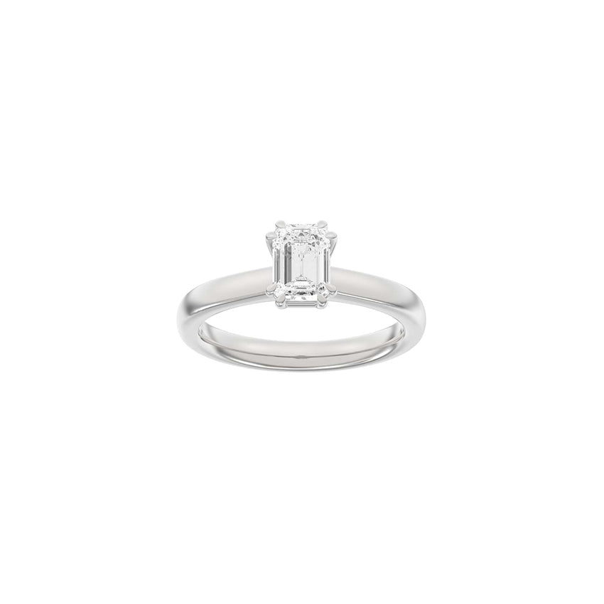 Siersbøl Luxury oval ring i 14 karat rhodineret hvidguld med 1,0 ct lab-grown diamant.