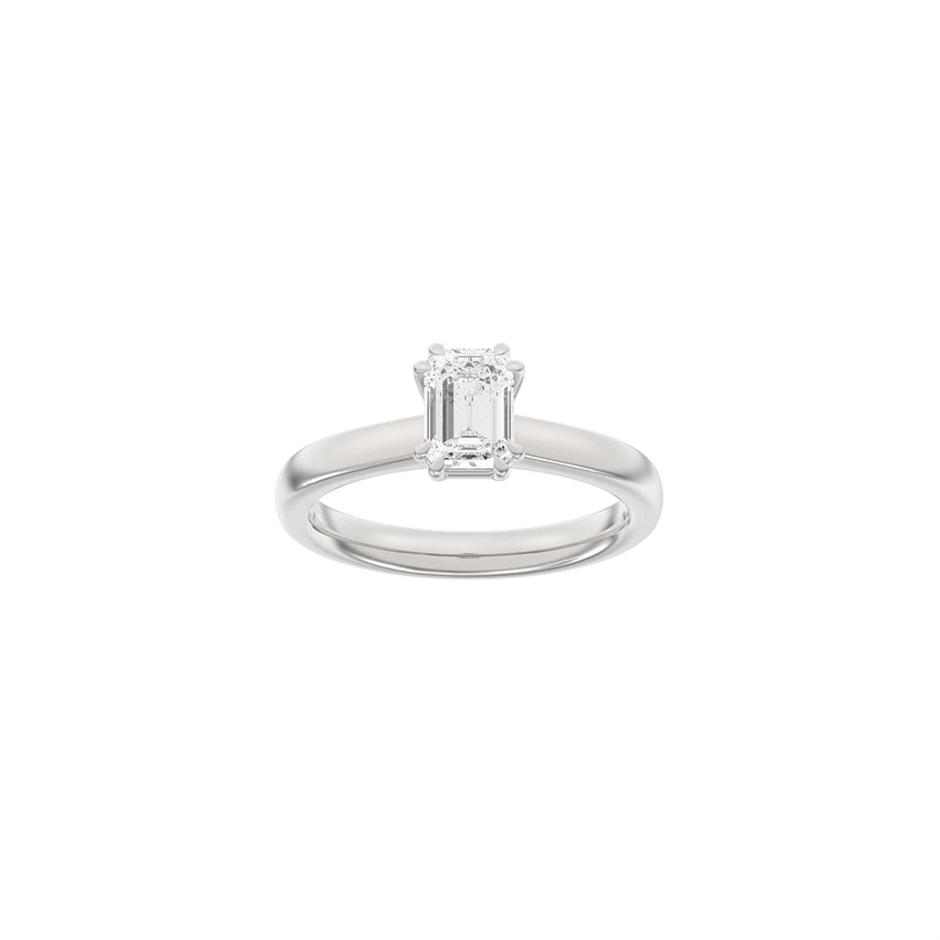 Siersbøl Luxury oval ring i 14 kt hvidguld med 1,0 ct lab-diamant