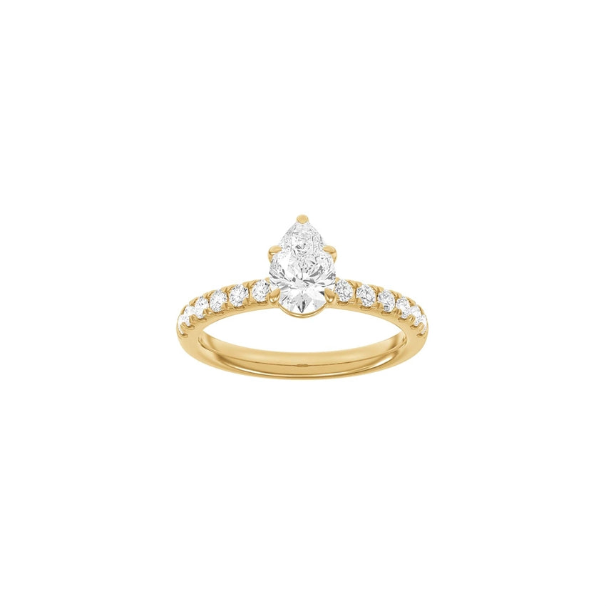 Siersbøl Luxury Dråbe ring 14 kt guld m. lab-grown diamanter 1,4ct
