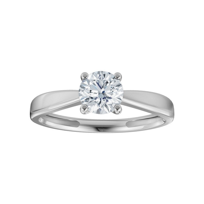 Siersbøl luxury diamantring i 14 karat hvidguld med rund lab-grown diamant 0,25–1,0 ct.