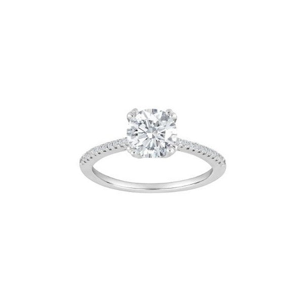 JoanliNor HEGENOR sølvring med hvid zirkonia 5 mm