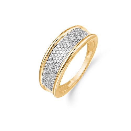 Aagaard diamantring i 14 karat guld med 0,25 ct diamanter