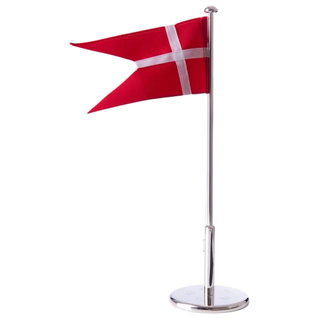 Nordahl Andersen bordflag i forkromet metal 30 cm