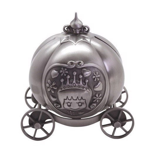 Græskar-karet sparebøsse fra Nordahl Andersen i fortinnet metal – 10 cm eventyrlig sparebøsse.