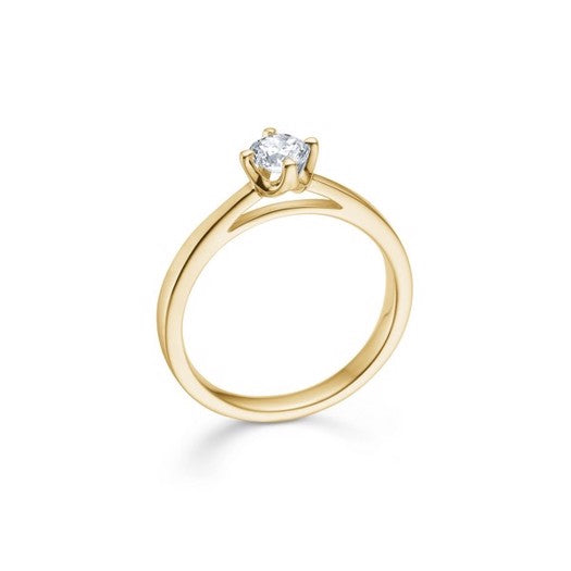 Crown ring fra Mads Z i 14 karat guld med 0,04–0,50 ct diamant