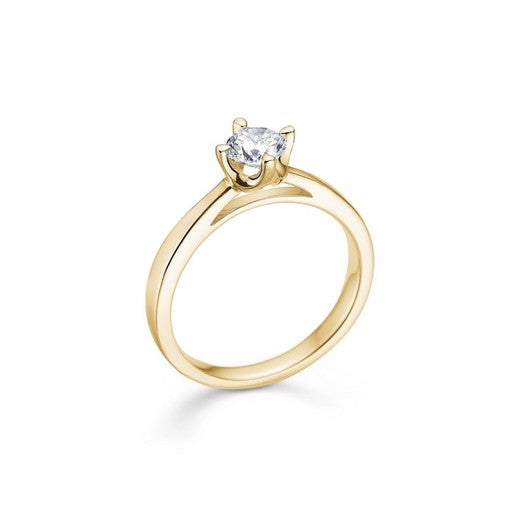 Crown ring fra Mads Z i 14 karat guld med 0,04–0,50 ct diamant