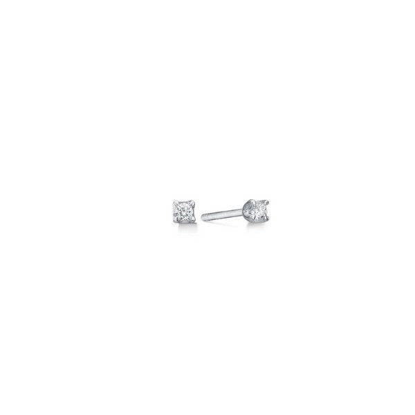 CROWN ørestikker i 14 karat hvidguld med diamanter 0,09–0,50 ct fra Mads Z.