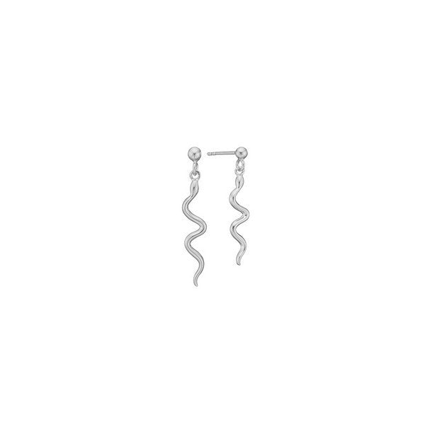 Aagaard Snake ørestikker i 925 sterlingsølv med vedhæng