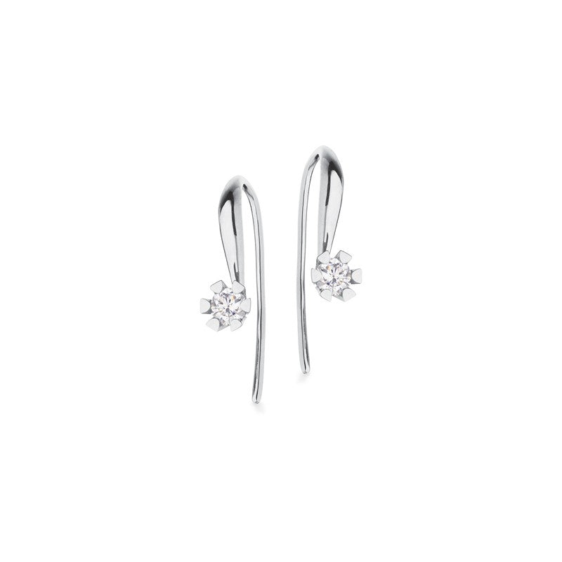 Vida diamantøreringe fra Scrouples i 14 kt hvidguld med 0,06–0,30 ct diamanter