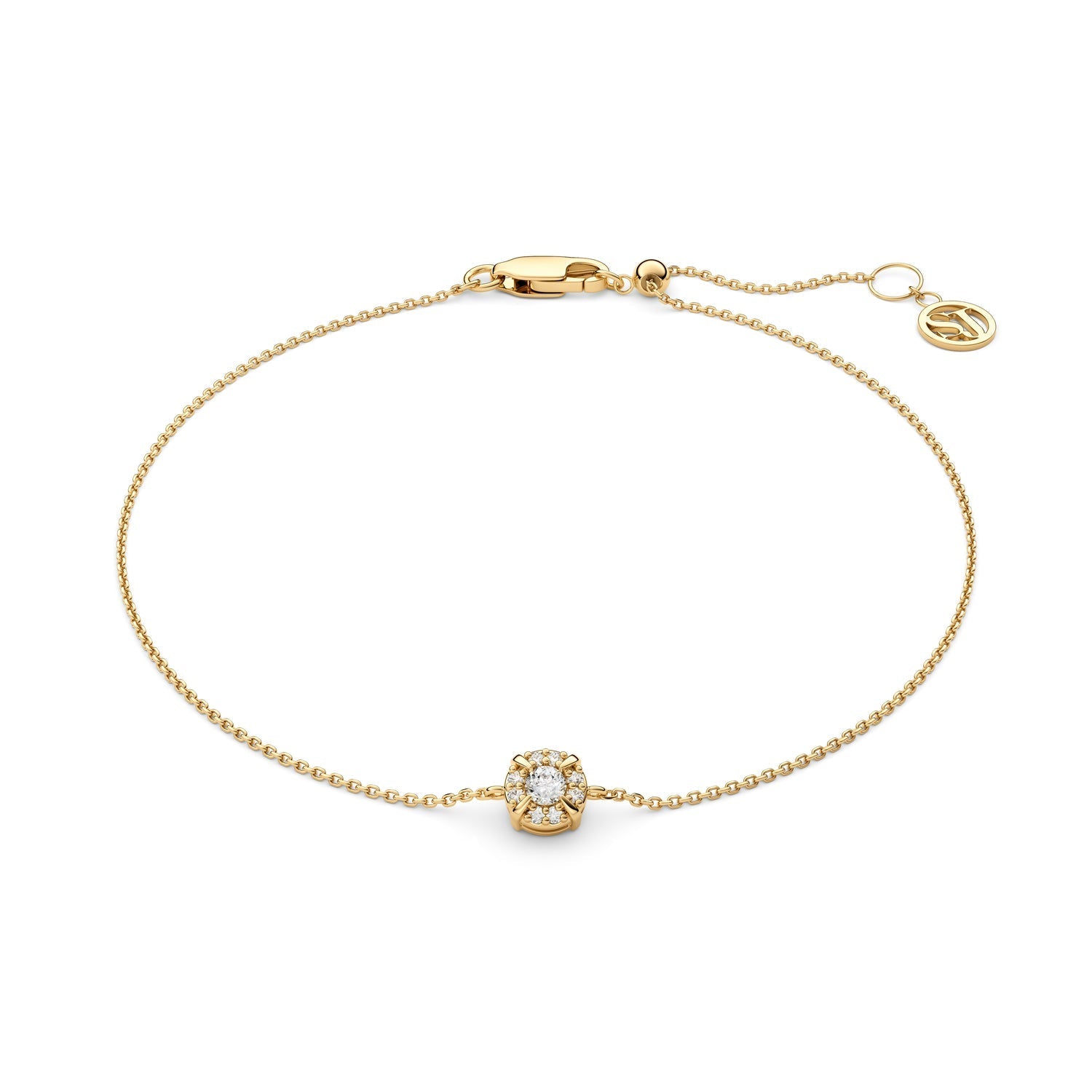 Sif Jakobs Rome armbånd i 14 karat guld med 0,09 ct lab-grown diamanter fra Diamond kollektionen.