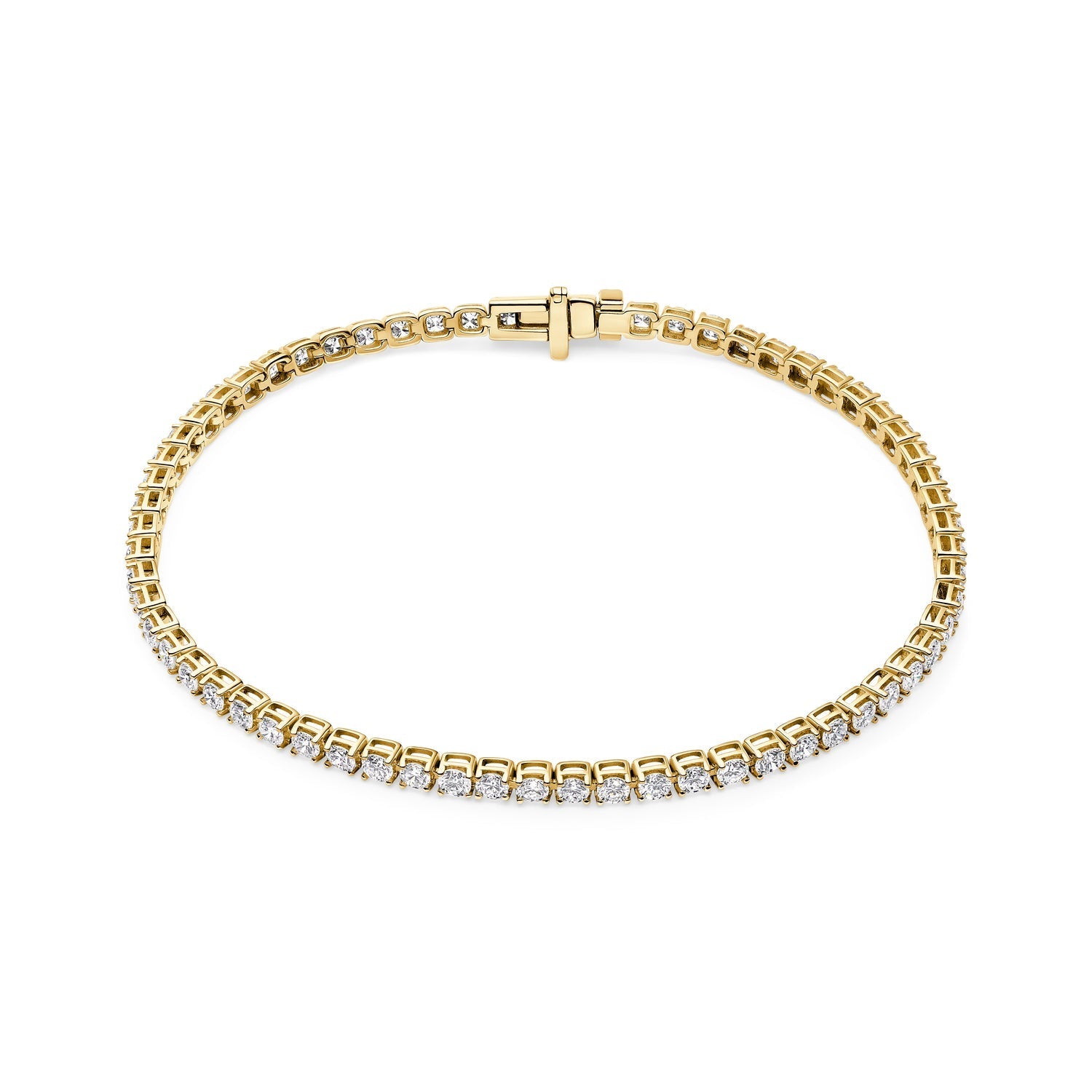 Sif Jakobs Jewellery Diamante tennisarmbånd i 14 karat guld med runde lab-grown diamanter TW G-H, 16–19 cm.