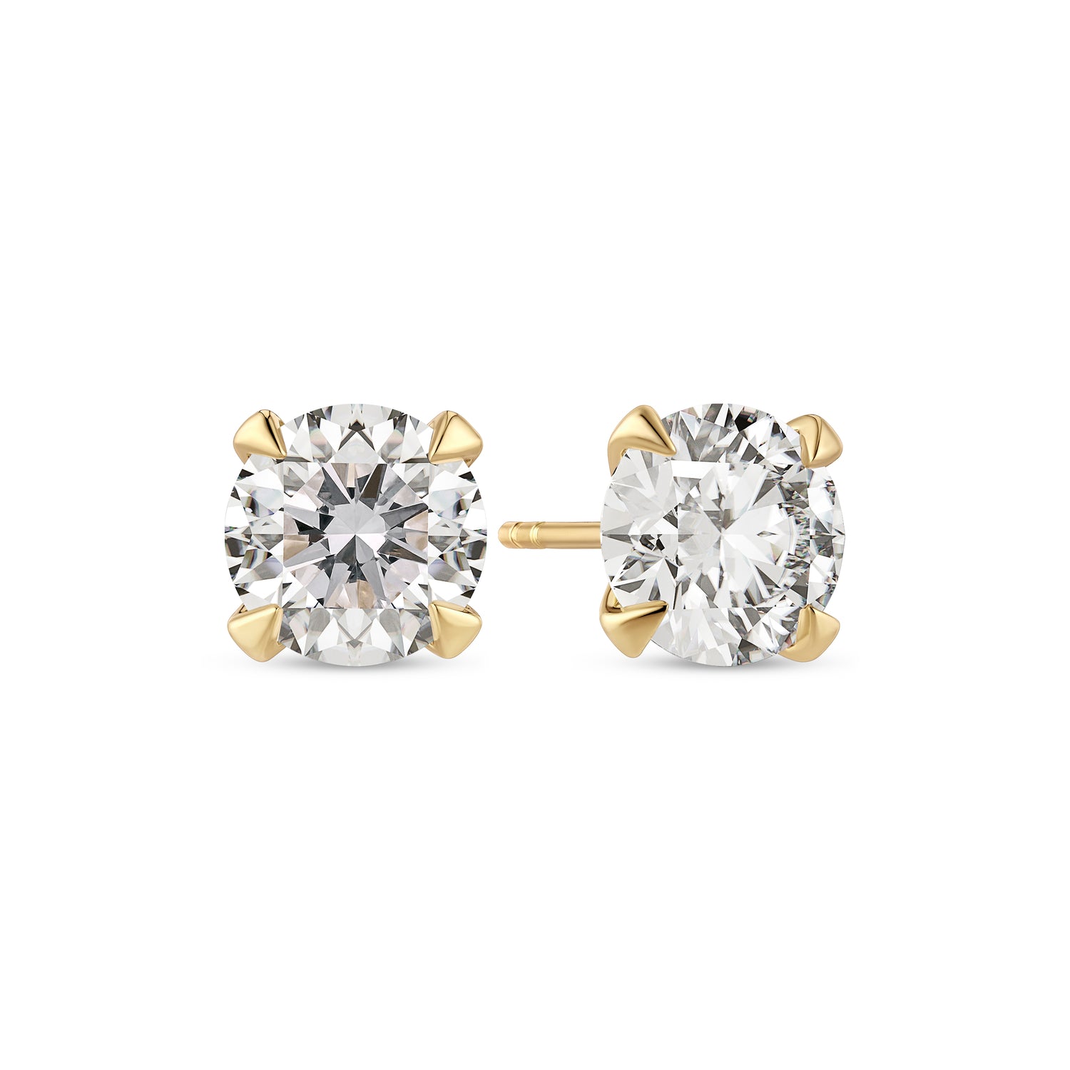 Venice diamantøreringe fra Sif Jakobs Jewellery i 14 karat guld med 1,50 ct runde lab-grown diamanter.
