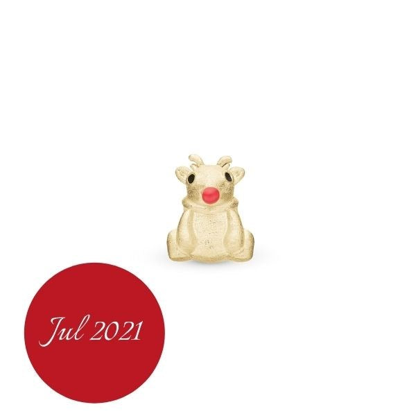 Rudolf charm i 18 karat forgyldt sølv fra Christina Jewelry & Watches
