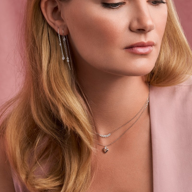 LINDANOR halskæde i sølv med zirkonia fra Joanli Nor