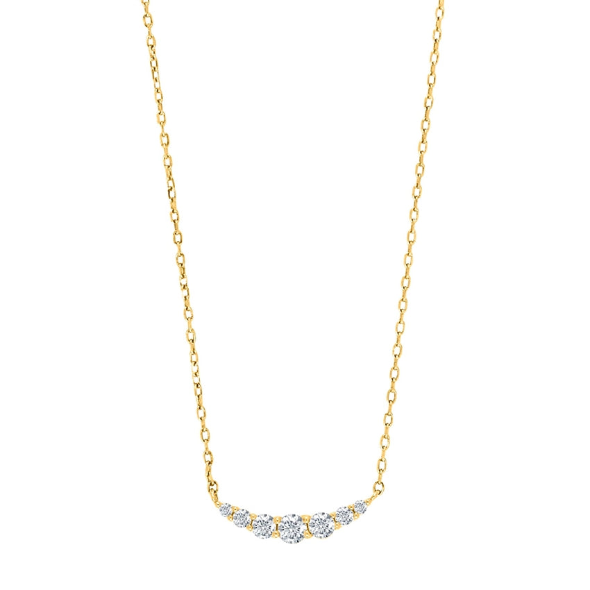 LINDANOR halskæde i forgyldt sølv med zirkonia – Joanli Nor