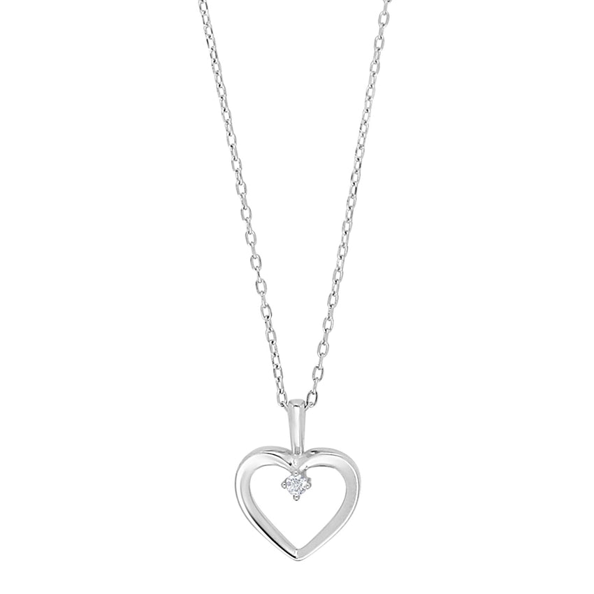 ODANOR halskæde i sølv fra JoanliNor med zirkonia (15 mm)