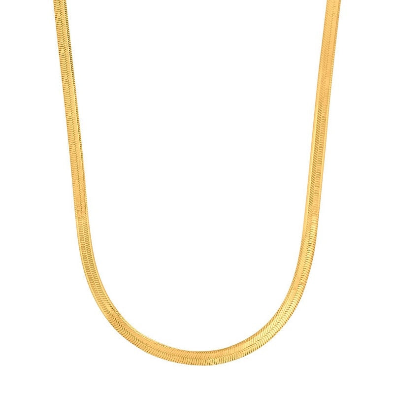 FLAT52 flad forgyldt halskæde fra Nordahl Jewellery