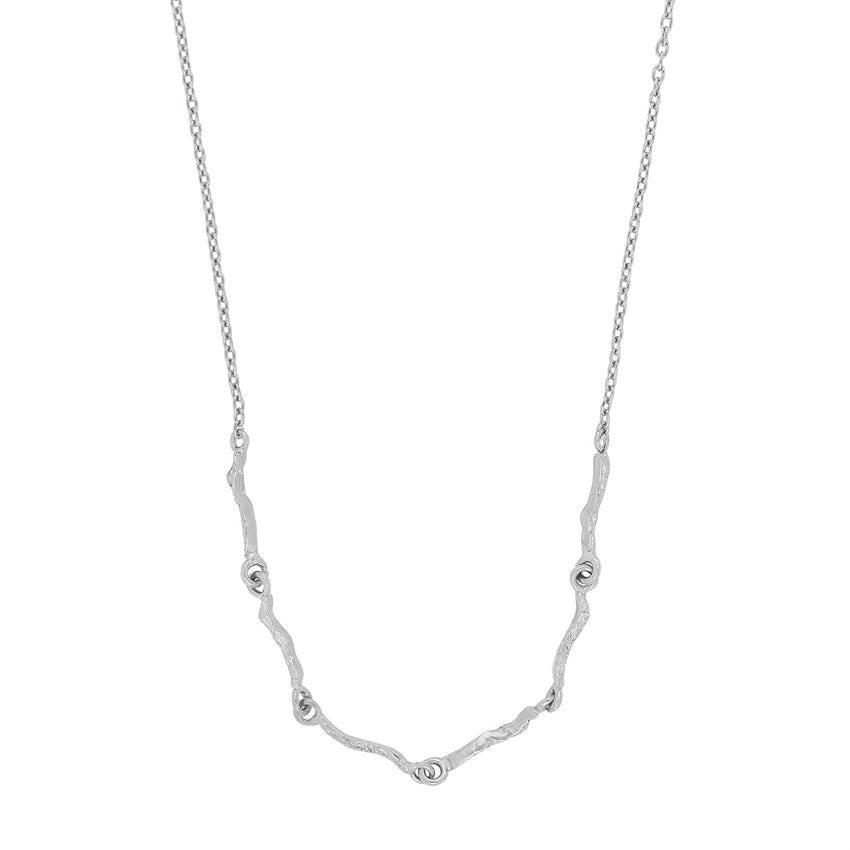 MOVIE52 sølvhalskæde med organiske detaljer fra Nordahl Jewellery 42+3 cm