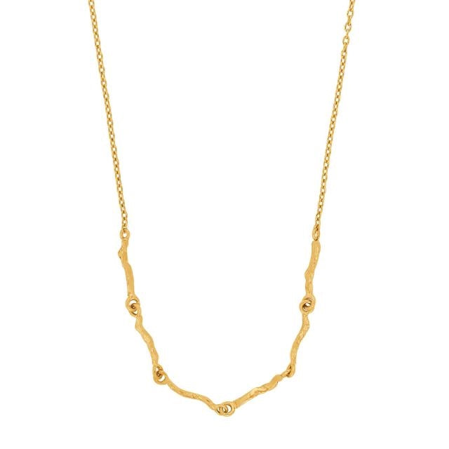 MOVIE52 halskæde i forgyldt sølv fra Nordahl Jewellery 42+3 cm