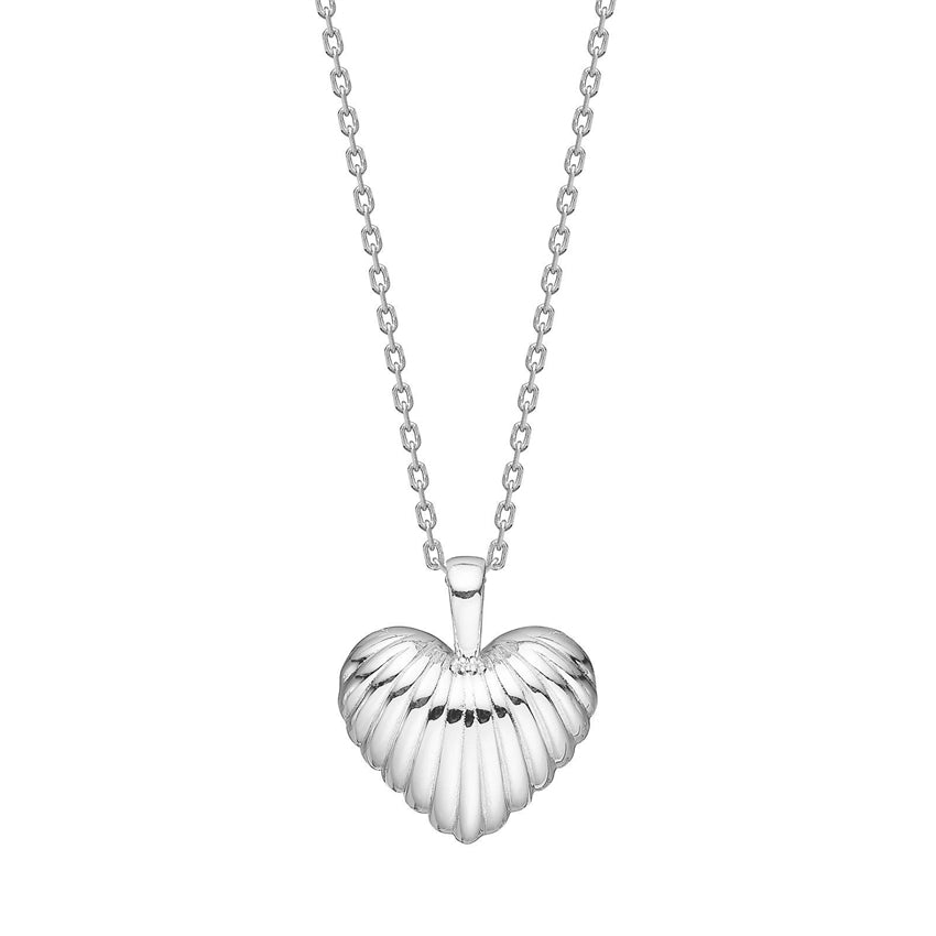 Breeze52 halskæde i sølv med hjerte fra Nordahl Jewellery 42+3 cm