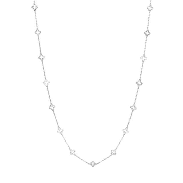 Harmony halskæde i sølv med kløver 45+5 cm fra Nordahl Andersen