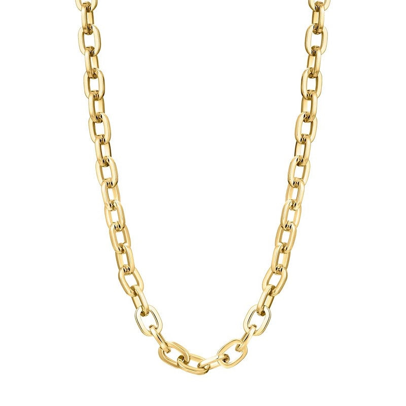 Son of Noa halskæde fra Nordahl Andersen i blank IP-guldbelagt rustfrit stål med ankerled, 55 cm.