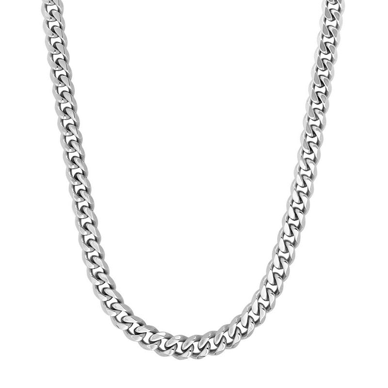 Son of Noa panserhalskæde i blankt stål 55 cm