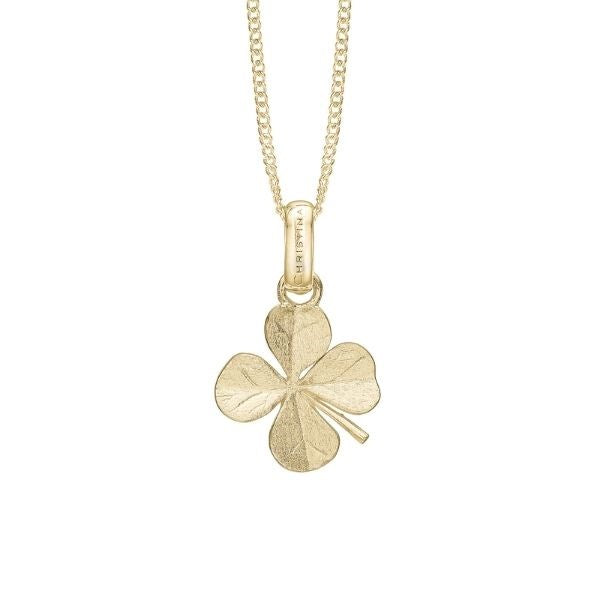 FOUR LEAF CLOVER vedhæng i forgyldt sølv fra Christina Jewelry & Watches