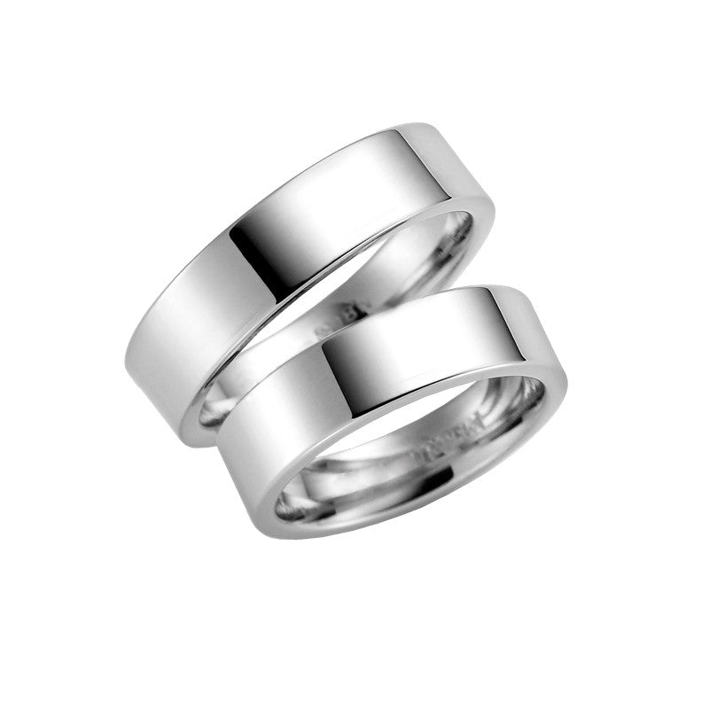 Romantiske Aagaard vielsesringe i blankt sterlingsølv 6–7 mm